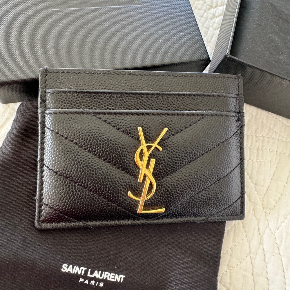 Authentic Yves Saint Laurent card holder